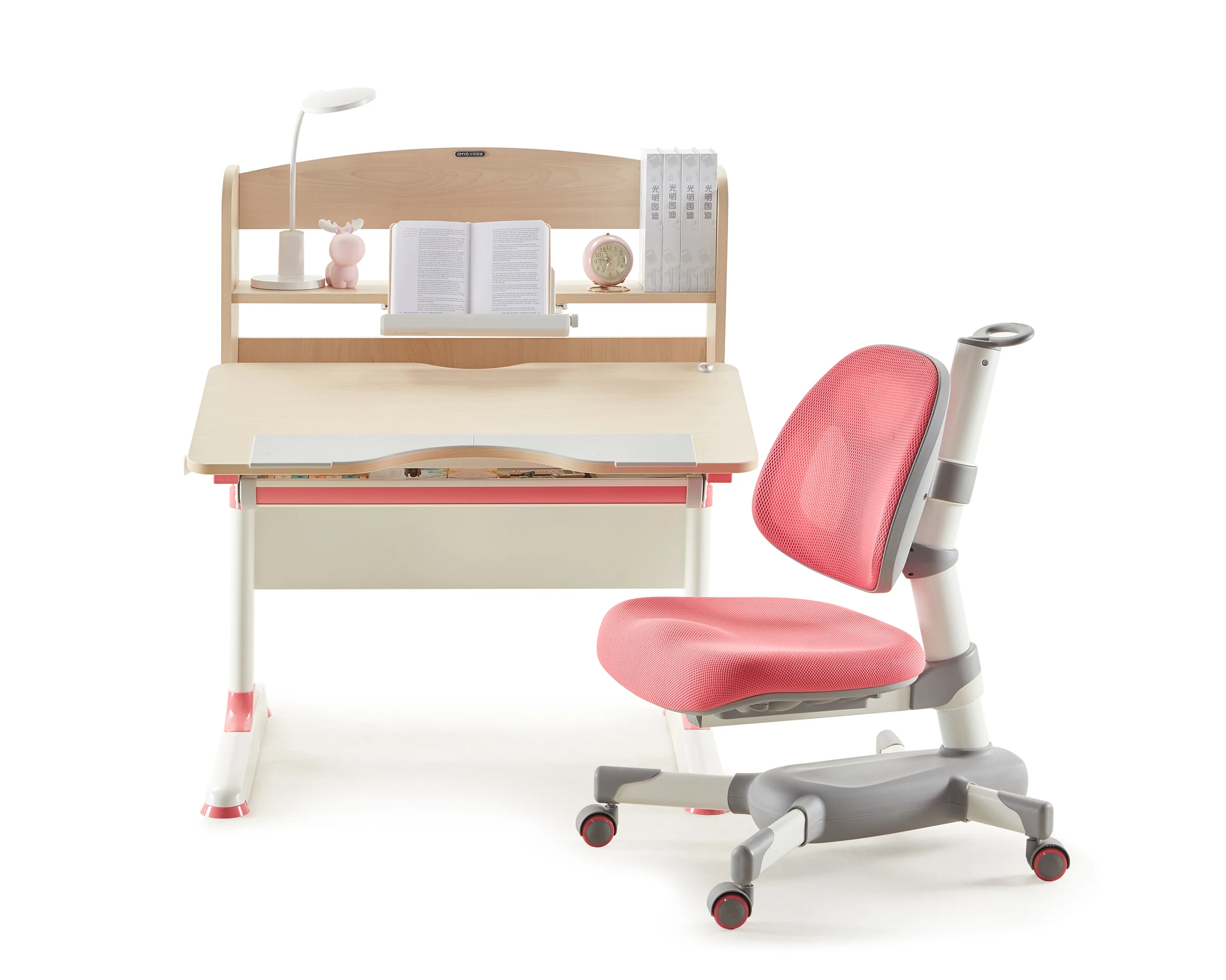 GMYD high quality wooden kids study writing table children drawing adjustable desk