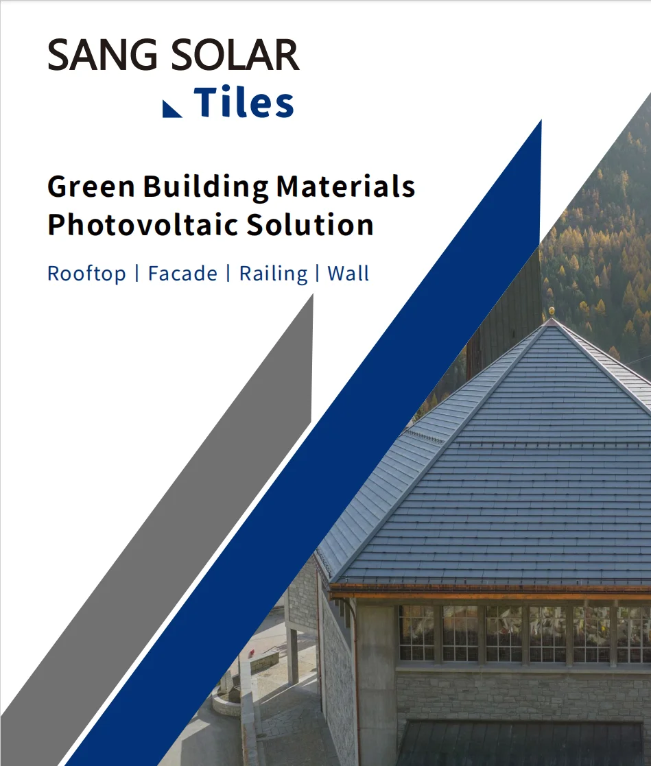 Solar Green Energy Solar Roof Tiles 45w 75w  Photovoltaic System Black Luminousness  Solar Tiles Roof Panel