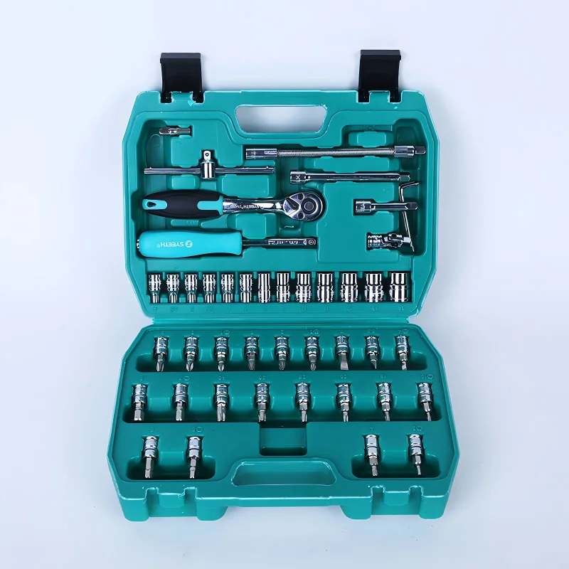 Made in Shandong, 46 pieces of Cr-v steel steam repair artifact -6.3mm series sleeve set