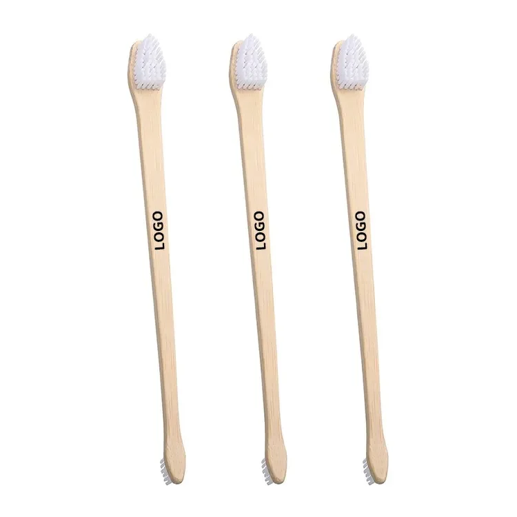 Eco-friendly Zero Waste 100% Biodegradable Double Side Bamboo Pet Toothbrush Dog Toothbrush Cat Toothbrush