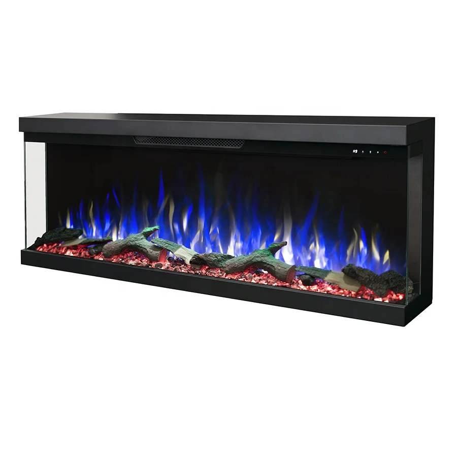 new slimline 3 bay electric fireplace with APP from China