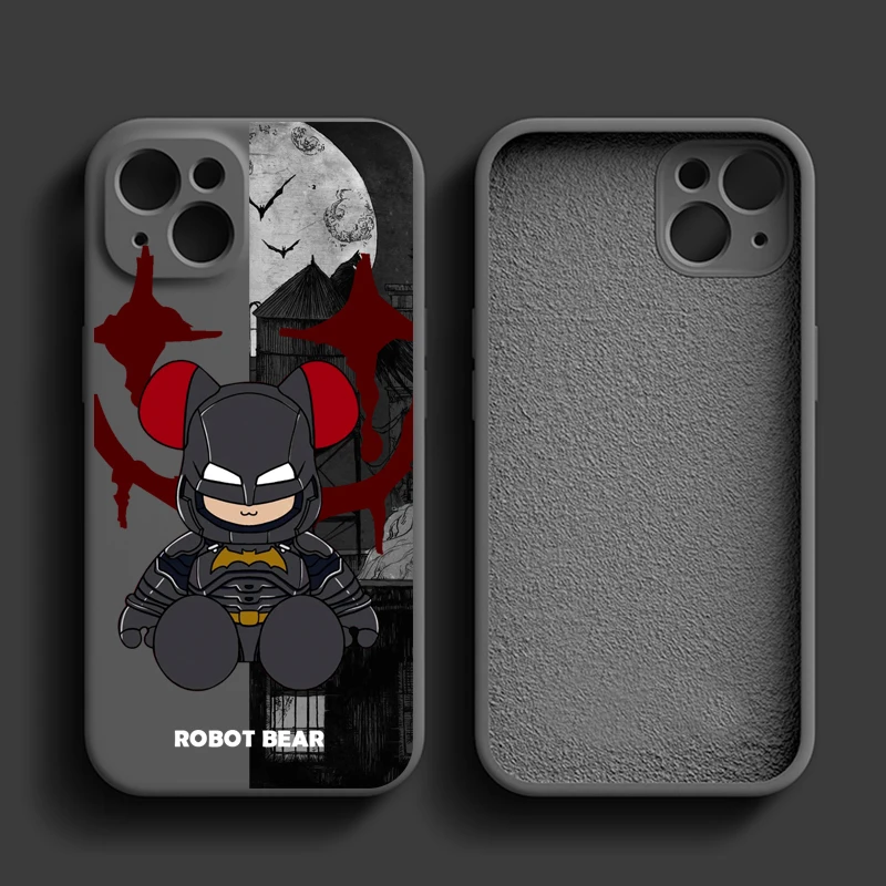 Cartoon Designs Phone Case for iPhone 14 13 Pro 12 11 Pro Xs X XR Max 8 7 SE with Cloth Silicone Cases Soft Back Cover