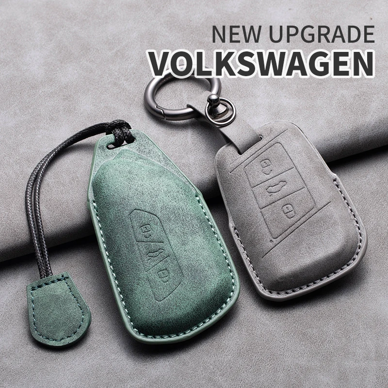 High Quality Soft And Durable Leather Car Key Cover For VW Volkswagen Car Accessories