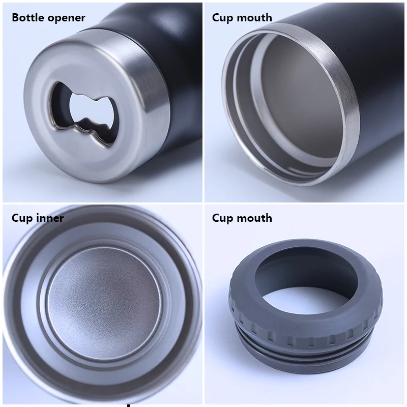 2024 New 14Oz Multi Purpose Stainless Steel Insulator Skinny Beer Can Coolers Tumblers Wholesale Bulk 4 In 1 Can Cooler