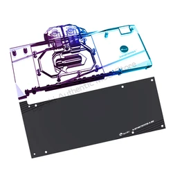Bykski N-ST4070TITQ-X,4070 ti water cooler For Zotac GeForce RTX 4070Ti Apocalypse OC Graphics Card GPU Block Argb Sync Radiator