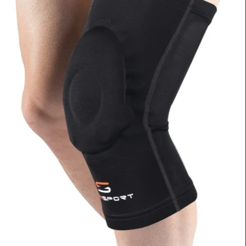 Free Sample Breathable Gym Knee Support Unisex Gel Pad Compression Knee Sleeve with Anti-Slip Silicone Strap