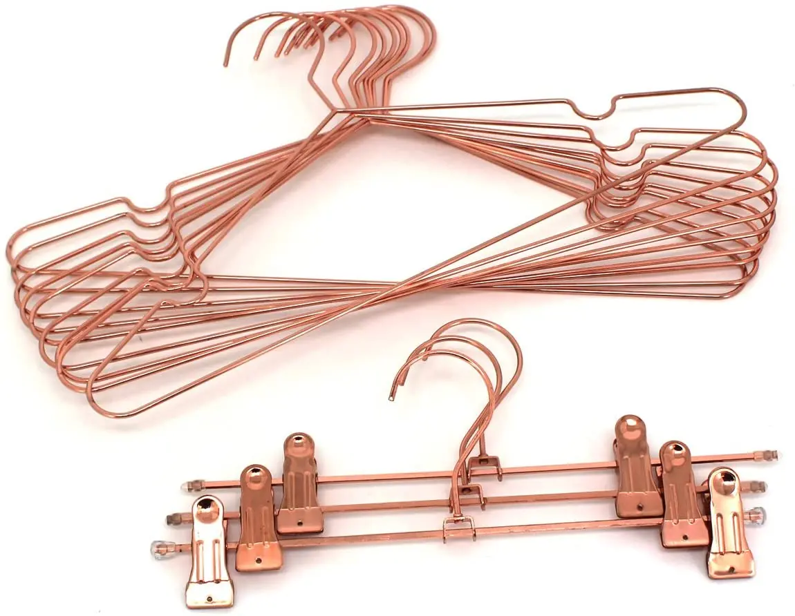 Wholesale Cheap  Rose Gold  Metal Clothes Hangers