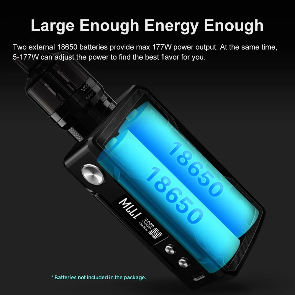 VOOPOO Drag 2 Refresh edition 177W TC Kit with PNP Tank pod 510-thread
