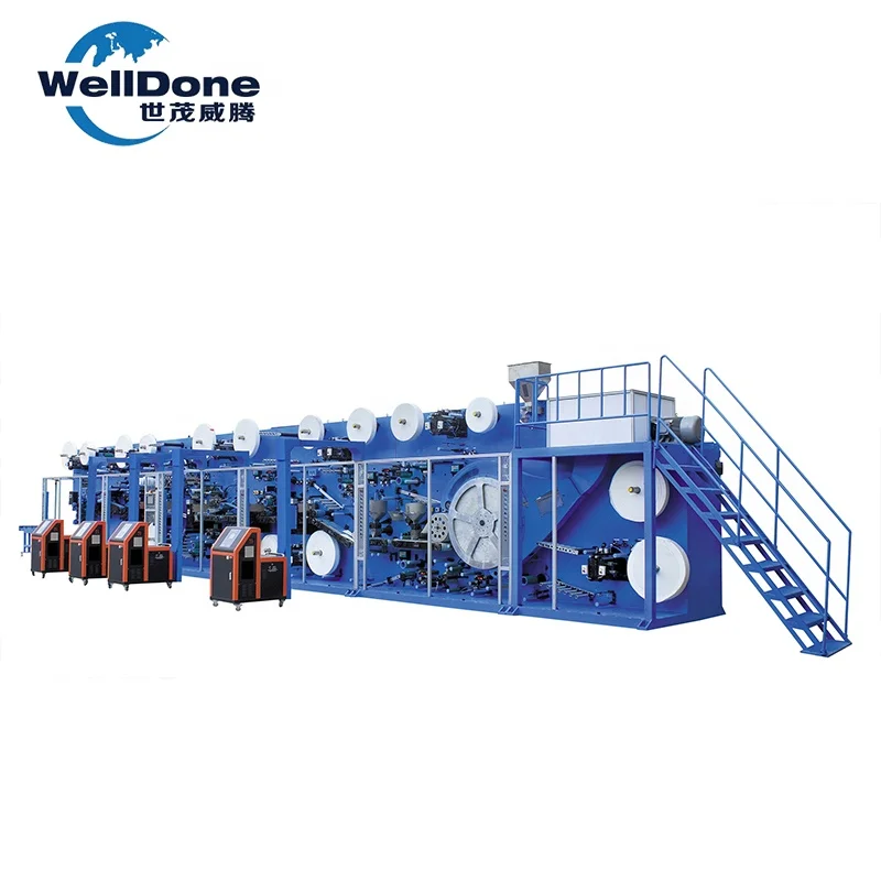 Best design for baby diaper making machine t shape with CE certification