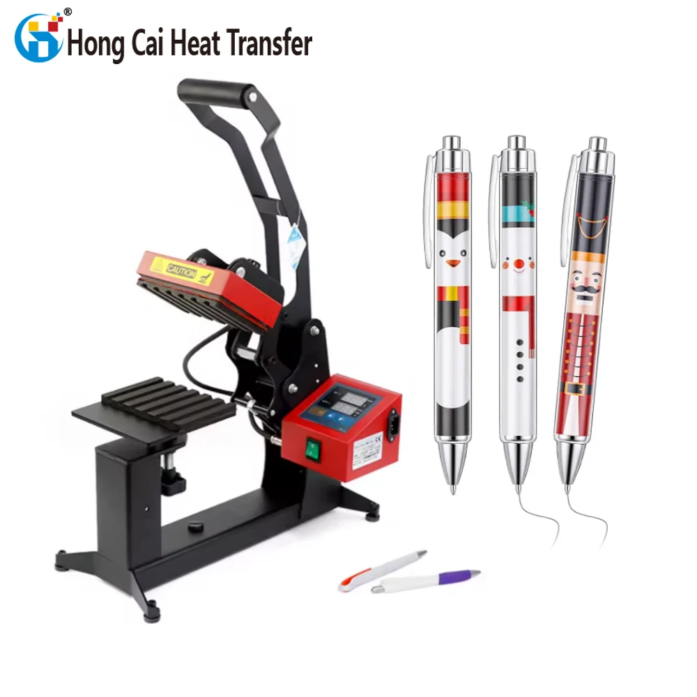 Hongcai advertising LOGO heat press printer for pens customized pencil heat transfer machine processing heat transfer equipment