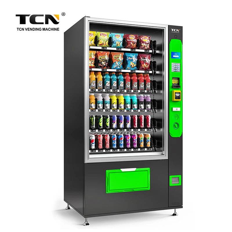 TCN Automatic hot and cold automatic drink snack vending machine with CE and ISO9001 certificate