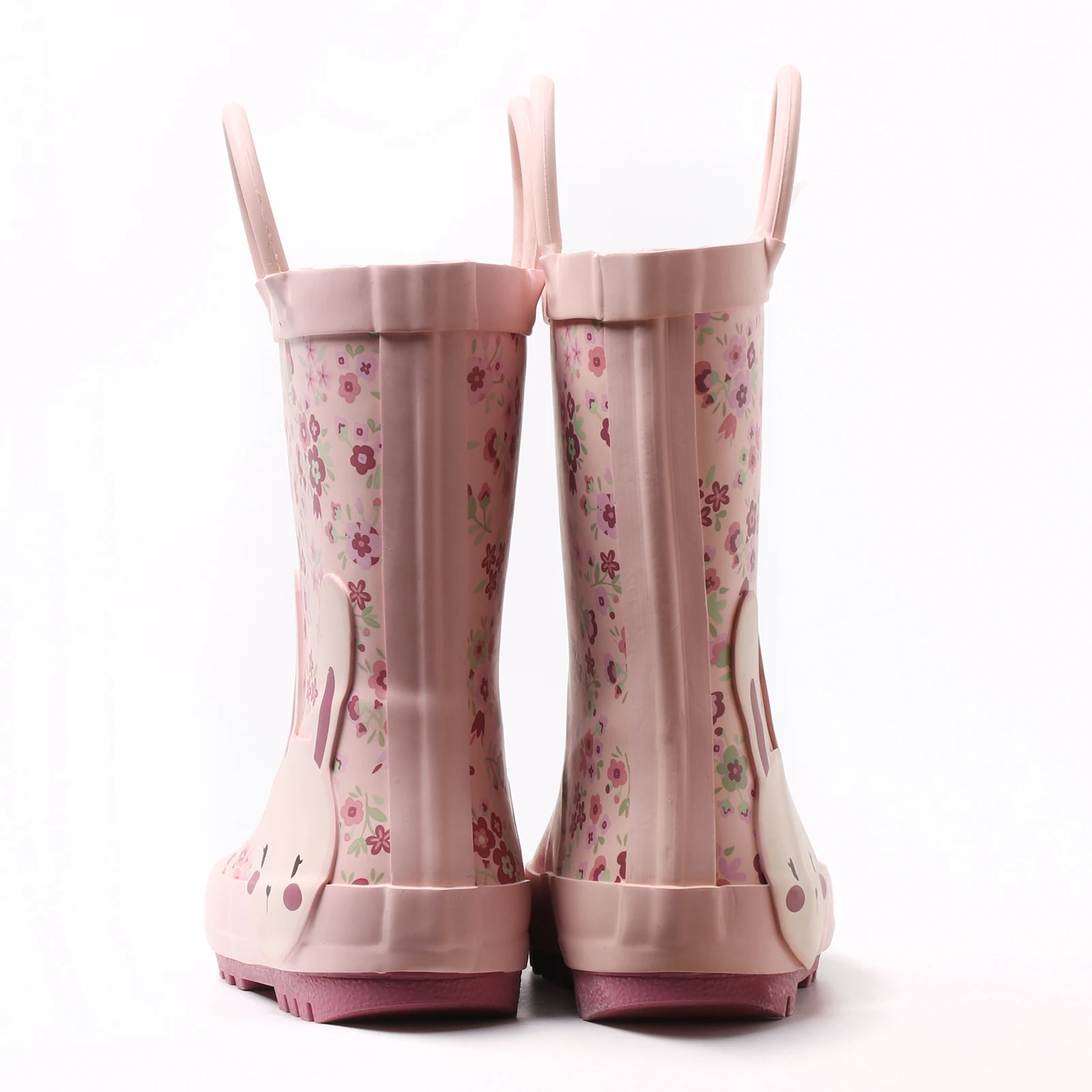 breathable rubber shoes adorable selected print patterns customize rain boot for kids with handles eva foam rain boots