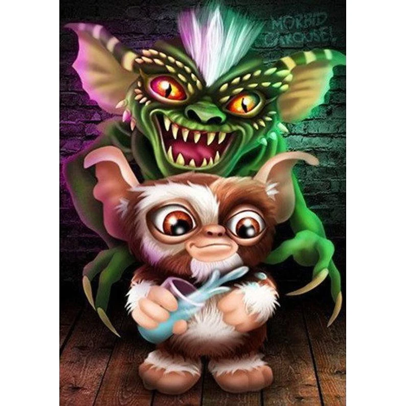 
5D DIY Diamond Painting Cartoon STRIPE AND GIZMO GREMLINS Diamond Embroidery Cross Stitch Mosaic wall Decor Needlework Gift 