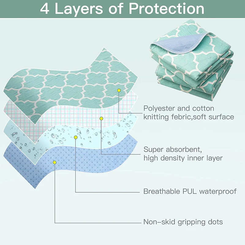 YK Custom OEM ultra absorbent high quality medical nursing home bed incontinence pad for adults