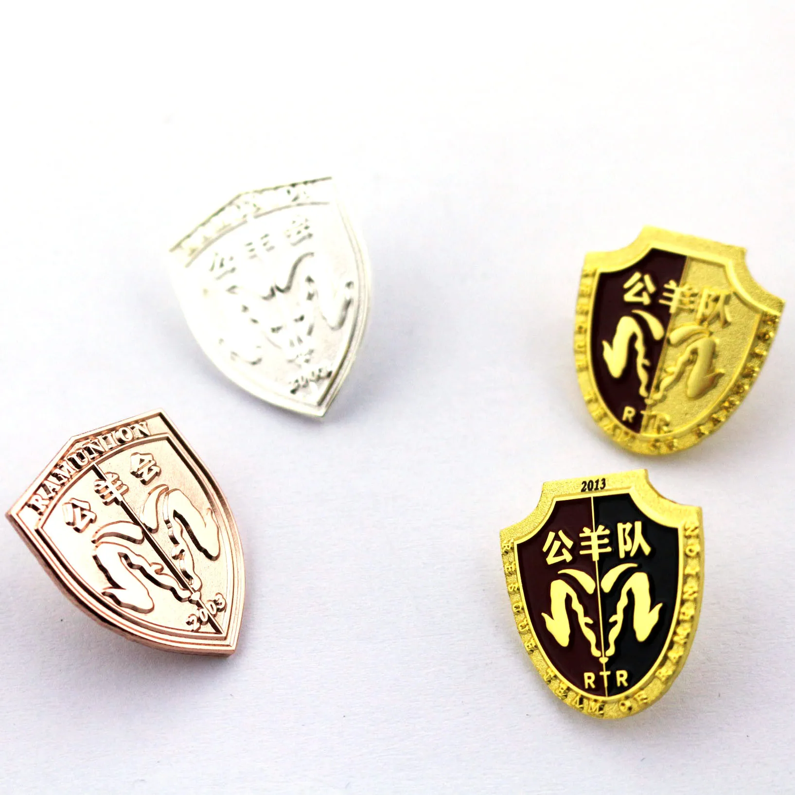 
free design OEM metal crafts badge manufacture popular gifts plate 