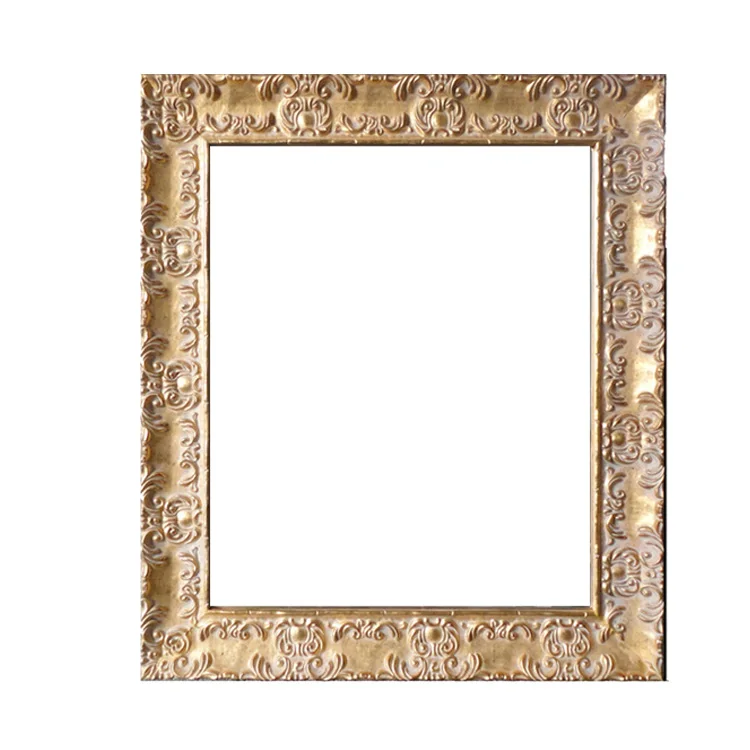 Hot Sale European 30x40 20x30 40x50 50x60 Gold Foil Wholesale Picture Photo Mirror Frame for Bathroom Home Decor