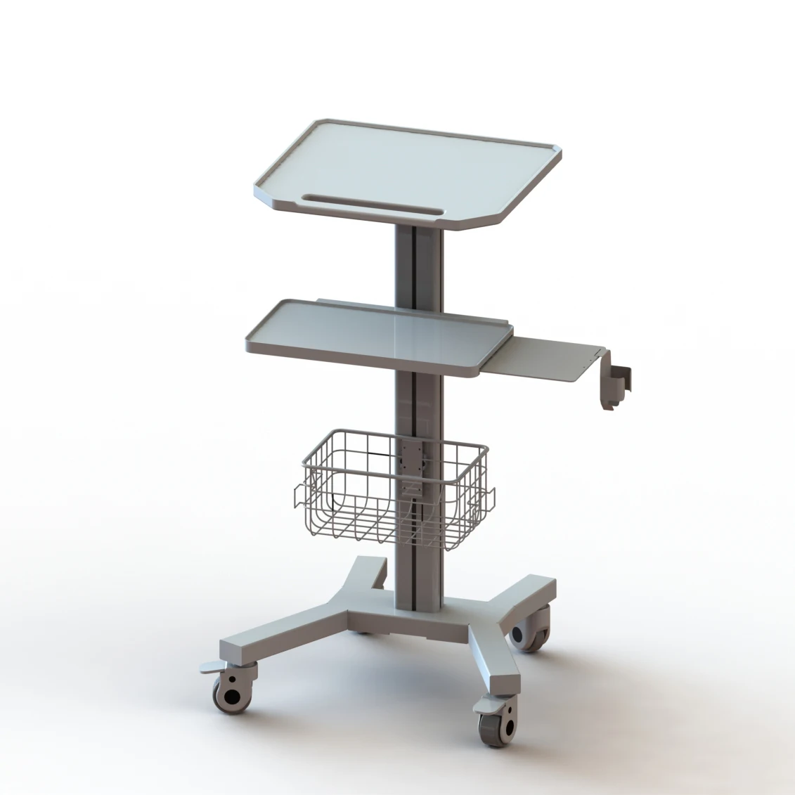 NBRIDGE Good Quality Metal Medical cart ECG/Ultrasound/Multifunctional computer Trolleys for Medical Equipment