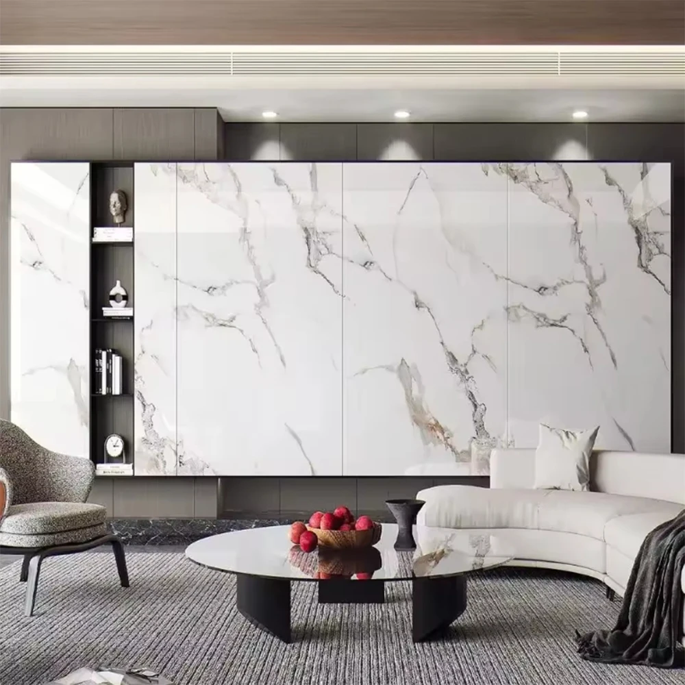 Hot Selling Strong Fireproof Pvc Ceiling Panel Acrylic Big Size 1220x2900mm 3d Pvc Marble Sheet