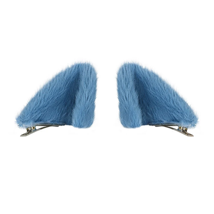 Manufacturer Direct Sales Spot Plush Faux Fur Cat Ears Hair Clip Ear Headband Cat