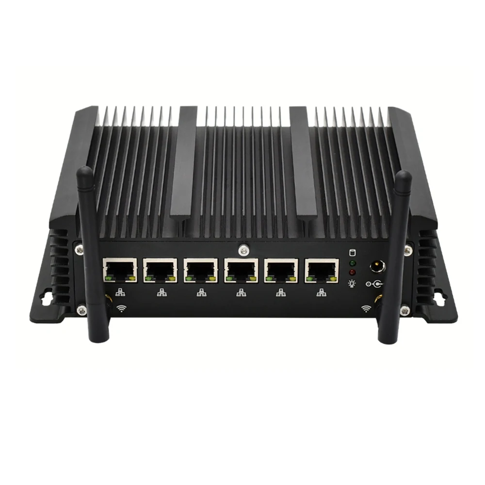 Topton 6 LAN Мини ПК 10th Gen Core i7-10510U i5-10210U AES-NI RS232 безвентиляторный промышленный pfSense брандмауэр прибор маршрутизатор