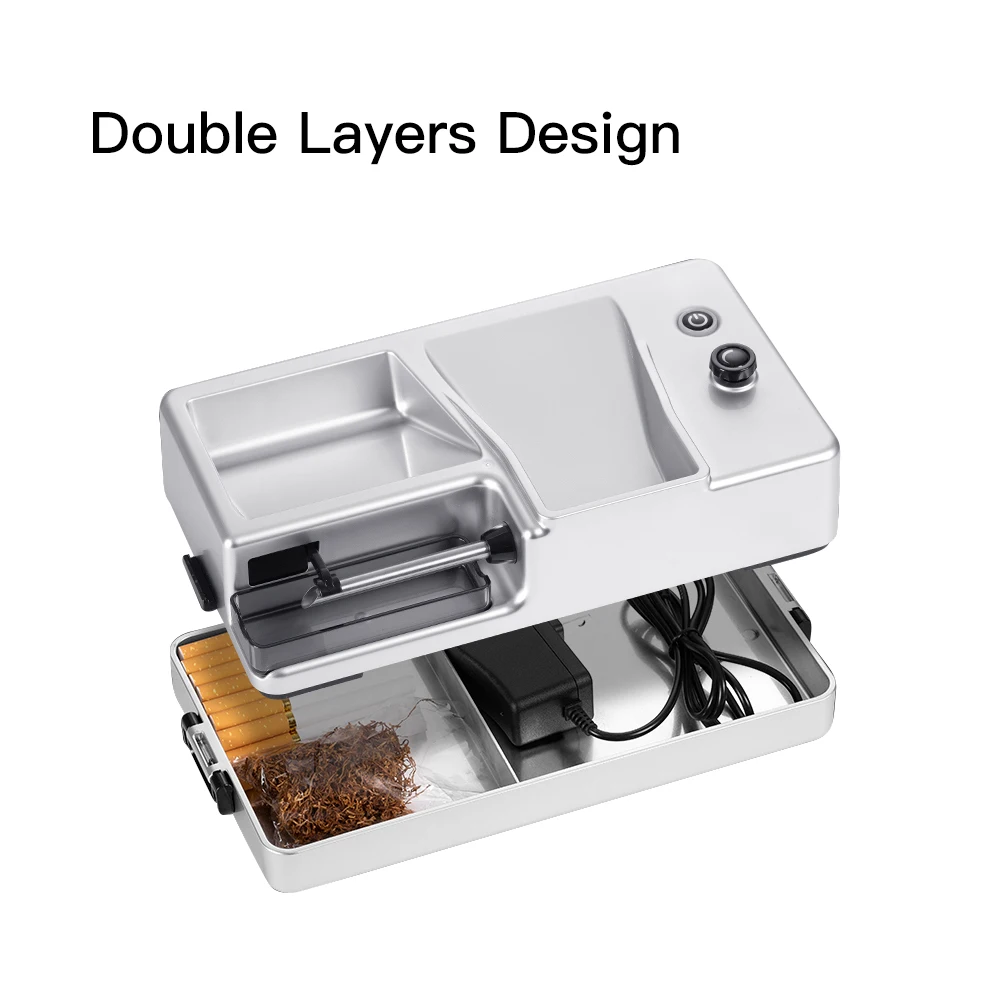 6.5mm/8mm Rechargeable Cigarette Roller Electric Automatic Tobacco Rolling Machine herbal filling machine