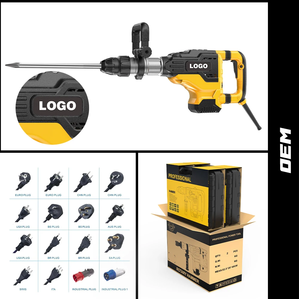 3065 Yellow Demolition Breaker Electric Jack Hammer