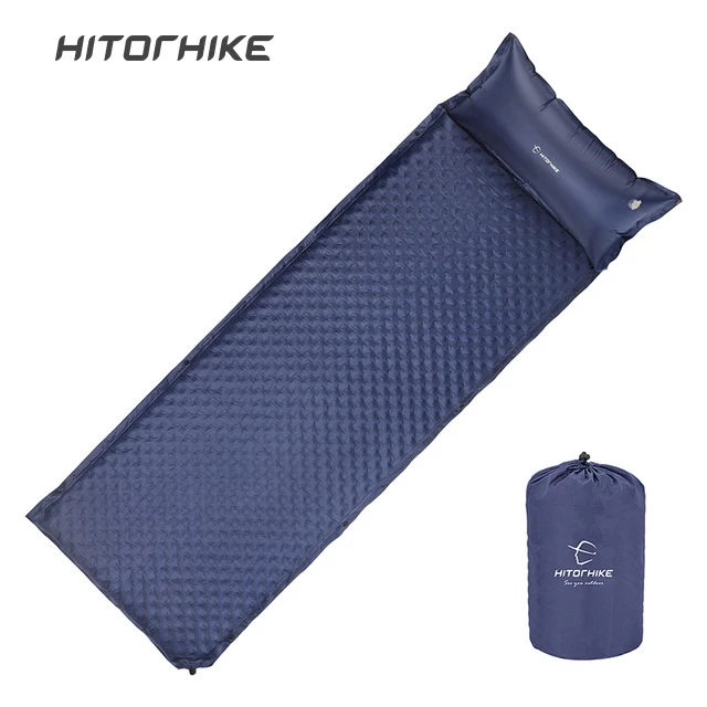 Hitorhike outdoor camping sleeping pad self-inflating camping mat with pillow