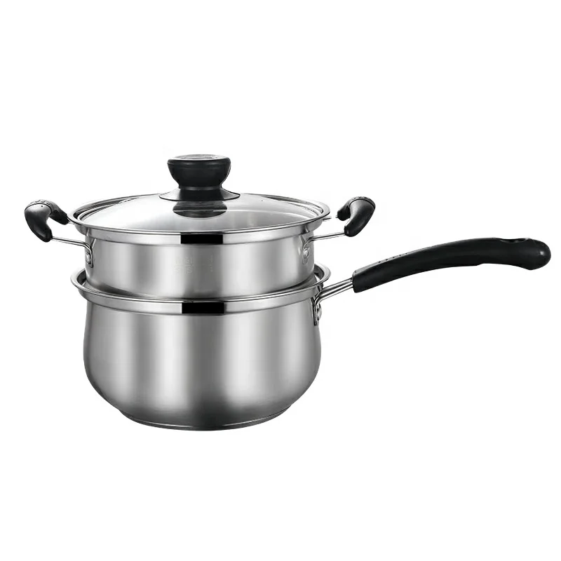 304 stainless steel cookware Compound bottom Steamed milk pot