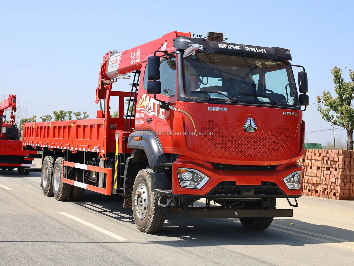 Лидер продаж 10тонный 14-тонный гидравлический кран с Прямой стрелой Shenbai Changxing 6x4 грузовой