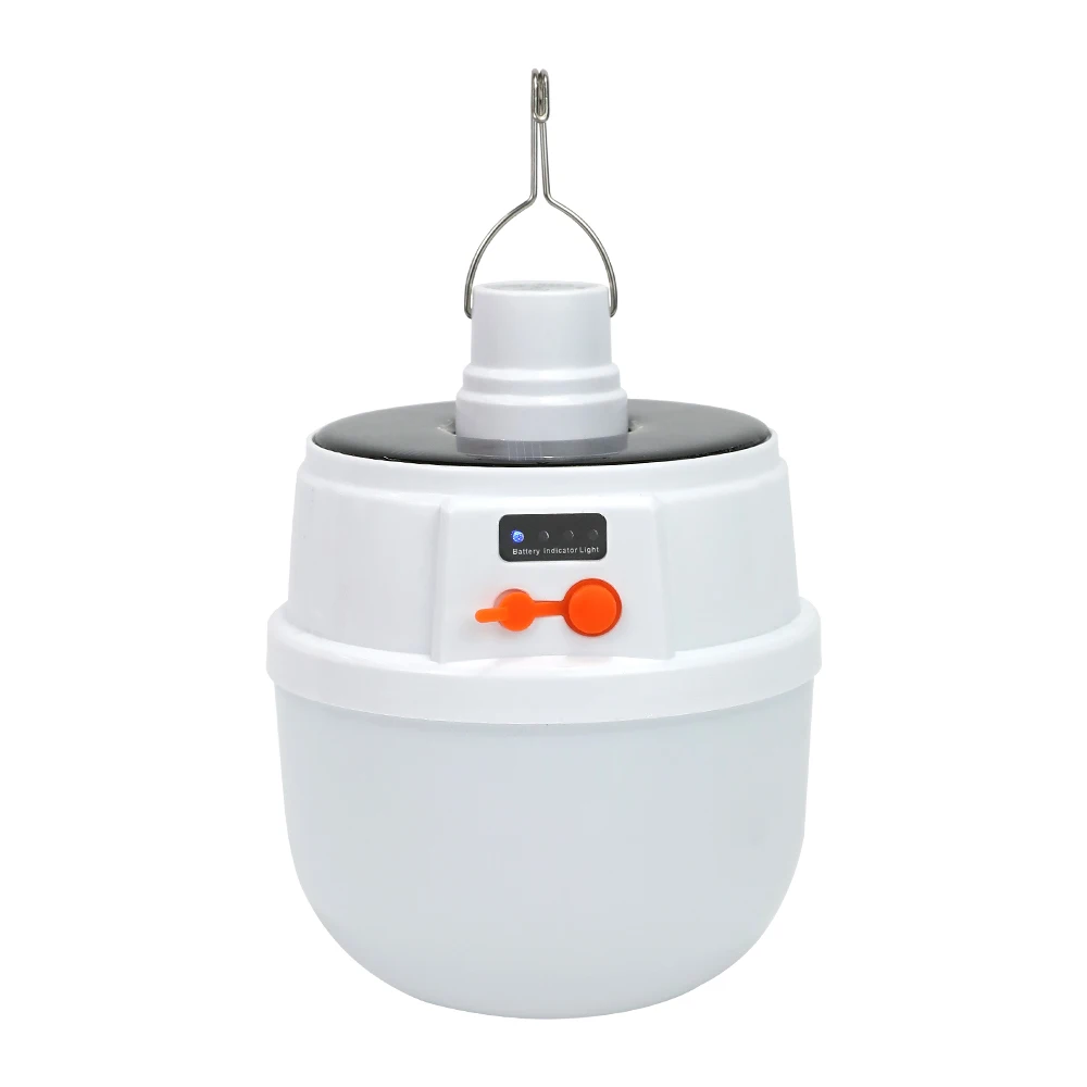 Hot Sales LED Solar Bulbs Light Night Market Station Outdoor Rechargeable Blackout Emergency Camp Lamp
