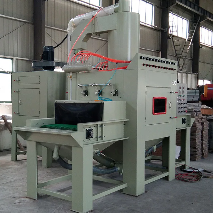 conveyor belt automatic sand blasting machine automatic sandblaster