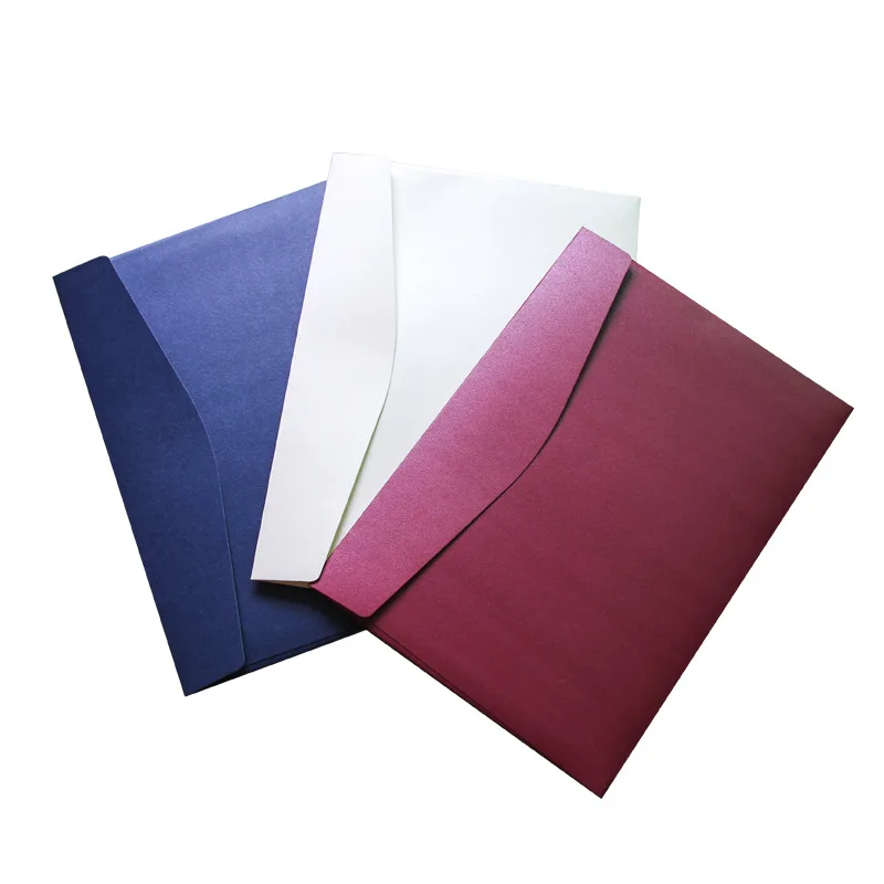 High-grade Hot Stamping logo Thickened A4 Envelope Pearl Paper Large Contract File Bag Printing