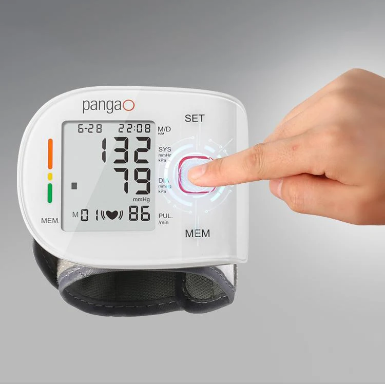 Best portable medical device automatic bp and heart rate machine wrist digital blood pressure monitor for home use