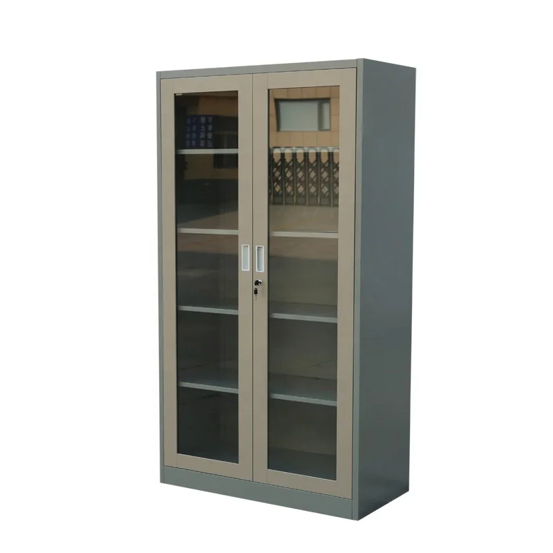 Office Furniture Glass Library Cupboard Glass Door Large Storage File Cabinet Book Cabinet