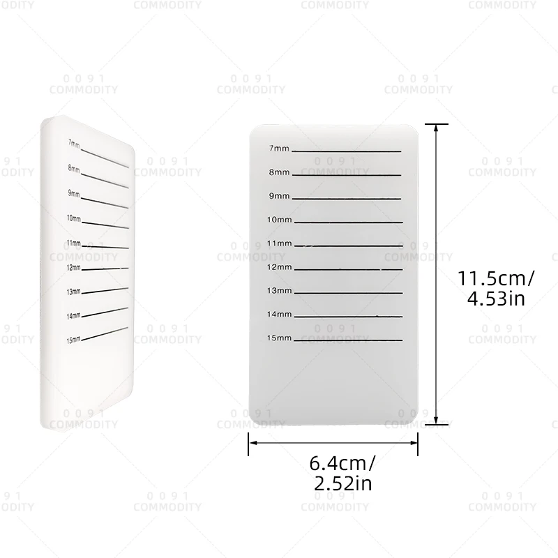 OEM ODM Iridescent White Butterfly Palette Durable Makeup Tile Acrylic Holder Eyelash Tray Lash Display Extension Pallet Eye