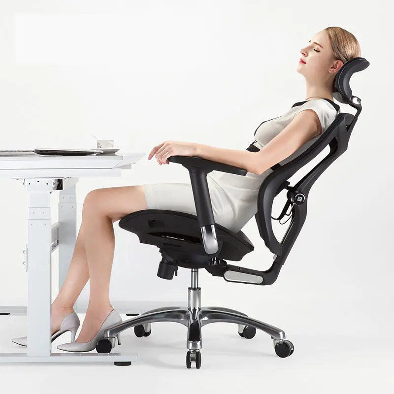 Boss chair high quality full dragon pattern mesh upholstery with multi-functional mechanism with 4 position locked