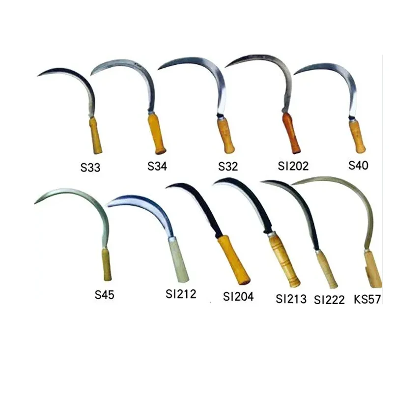 026 Scythe Agriculture Per Dozen Brush Cutter  Scan test Kit Agricultural  Manganese Steel Oil Palm Grass Cutting Sickle