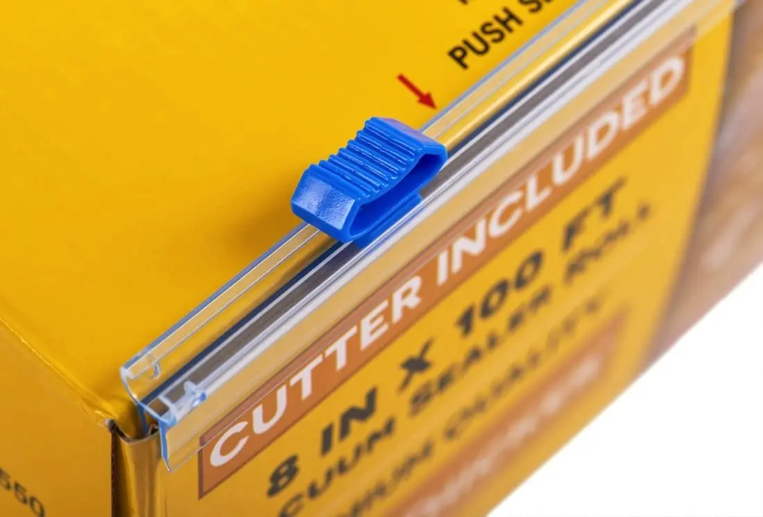 Vacuum Sealer Bag Roll Dispenser with Slide Cutter - Reusable & Large Bamboo Vacuum Bag Dispenser Fits Most 50 ft Food Saver Bag