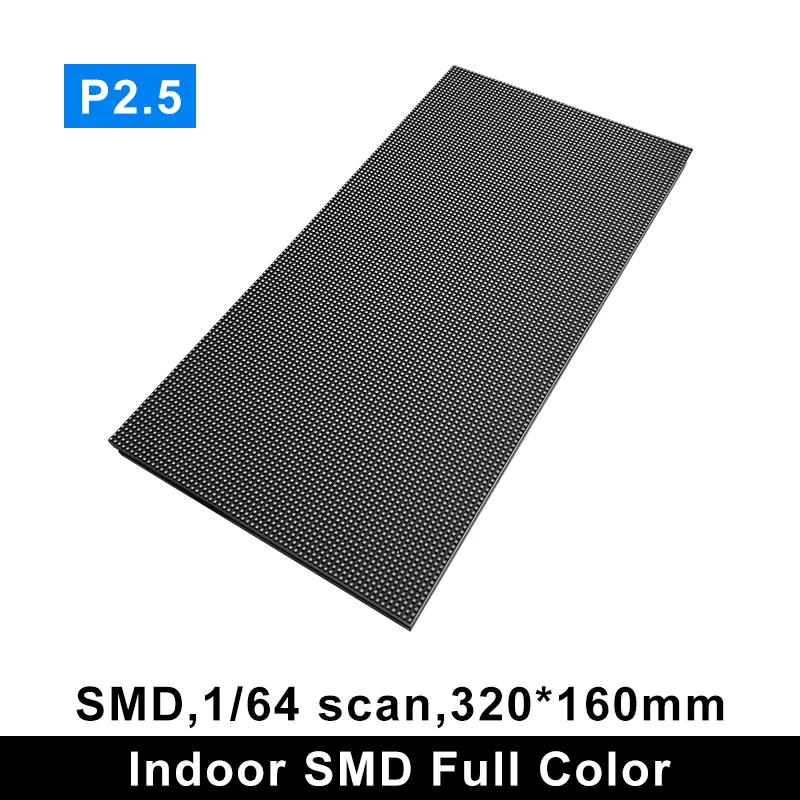 China Full Color SMD RGB P5 P4 P3 P2.5 P2 P1.25 Indoor P2.5 LED Module Wall Video LED Display Panel