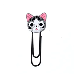 In  Stock Soft PVC Metal Bookmarks Funny live Creative Lovely Animal Plant Cartoon Silicone Paper Clips for office and school