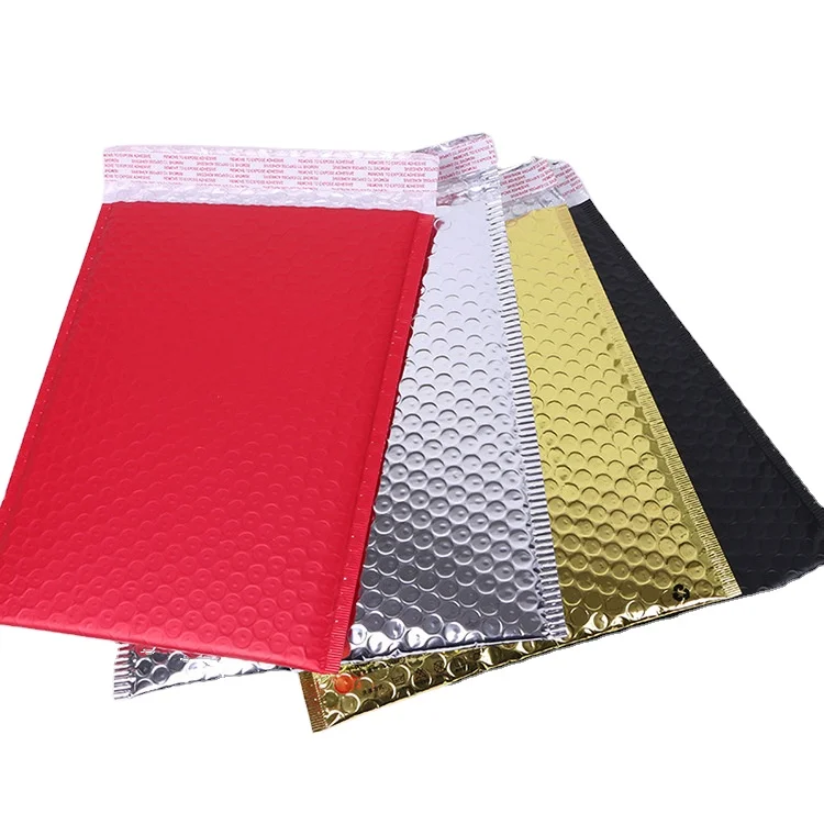 2023 Vase Shipping Poly Mailer Packaging Courier Plastic Push Pop Pink Zipper Biodegradable Poly Bubble Bag.