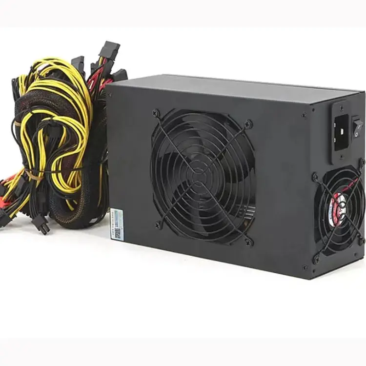 Горячая Распродажа блок питания 2400 Вт компьютерный ПК для 8 Gpu Atx 12 В 24