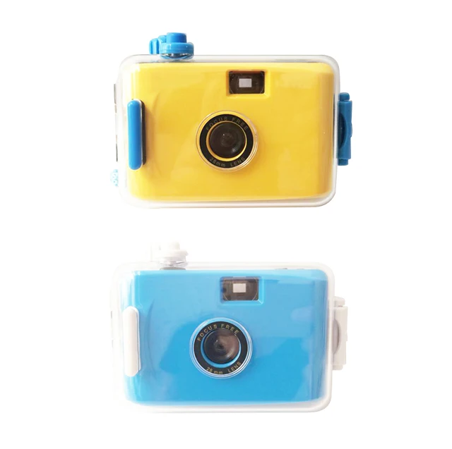 Высококачественная Водонепроницаемая 35 мм пленка Многоразовая камера набор одноразовая игрушечная камера с желтым/синим цветом