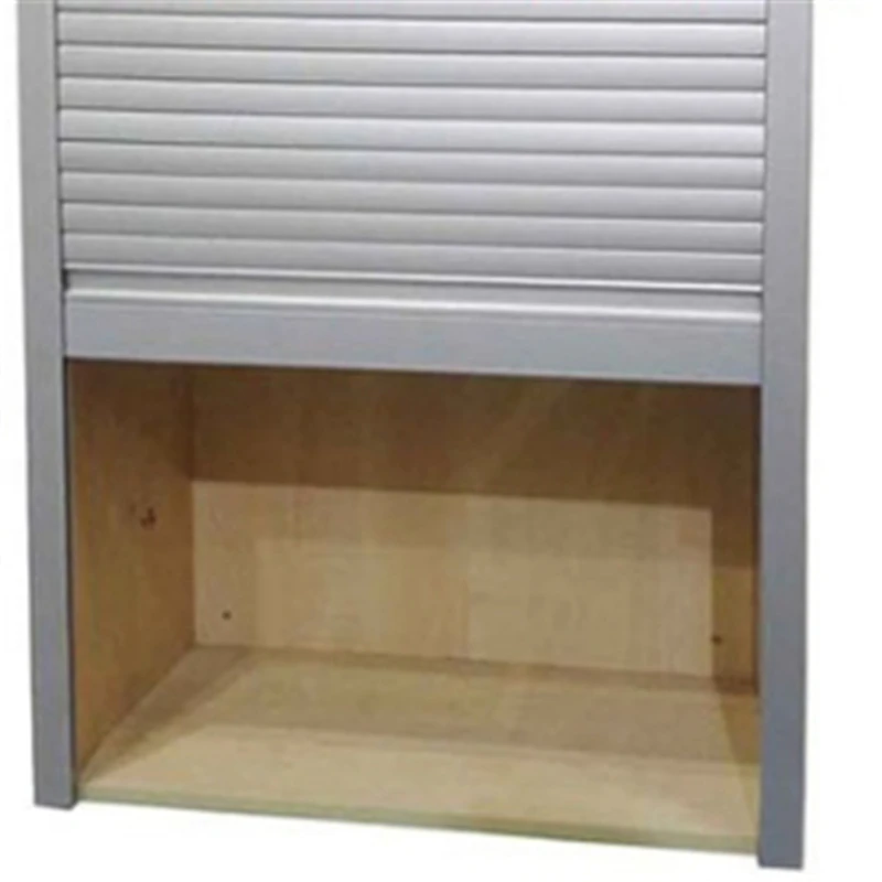
Plastic caravan office furniture cabinet roller shutter slat kitchen pvc aluminum tambour door 
