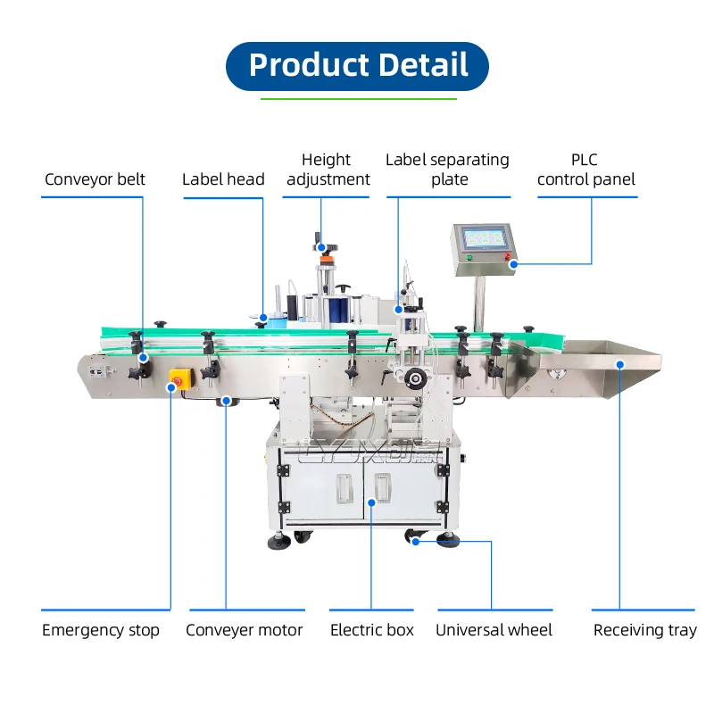 CYJX china manufacturer Automatic Bottle Labeling Machine Labeling Machine For Round Bottle