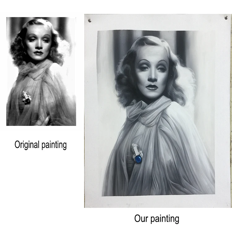 
Custom Portrait Oil Painting from Photo Handmade On Canvas High Quality 