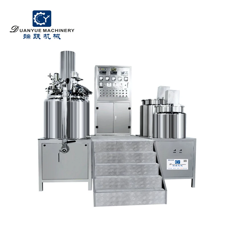 GuangZhou Vacuum Emulsifying Machine Vacuum Homogenizing Emulsification Blender Mixer Tank for Cosmetic Cream