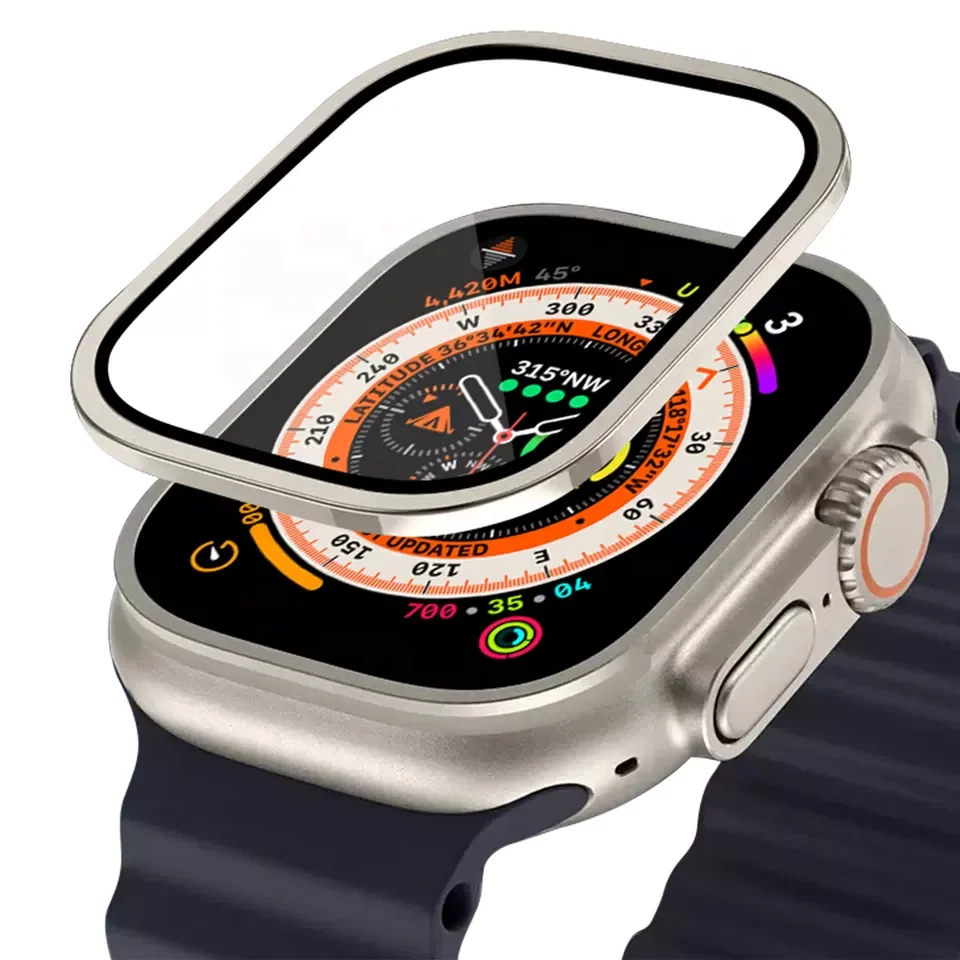 2.5D With Tool 49 Mm Anti Dt8 3D Smart Series 8 Metal frame Film S8 Watch Ultra 49Mm Glass Tempered Protector For apple iWatch