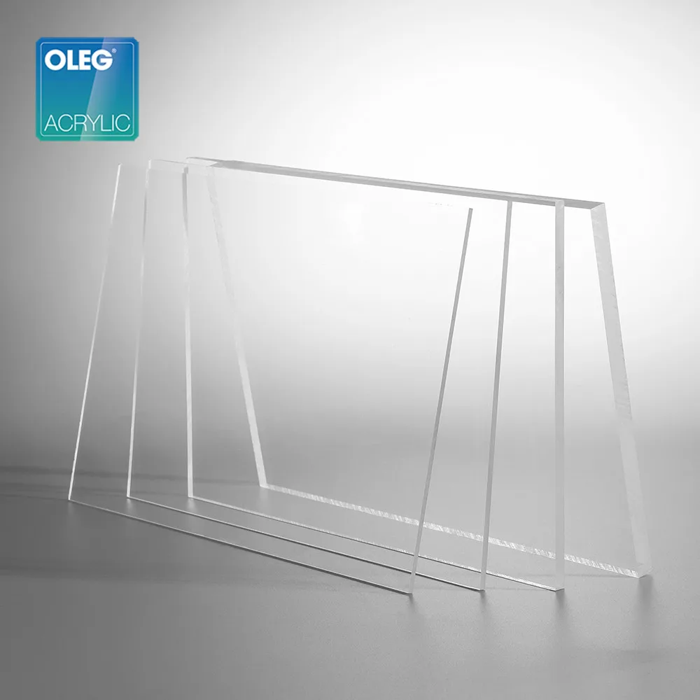 OLEG high quality wholesale 3mm clear cast acrylic sheet,transparent acrylic plate