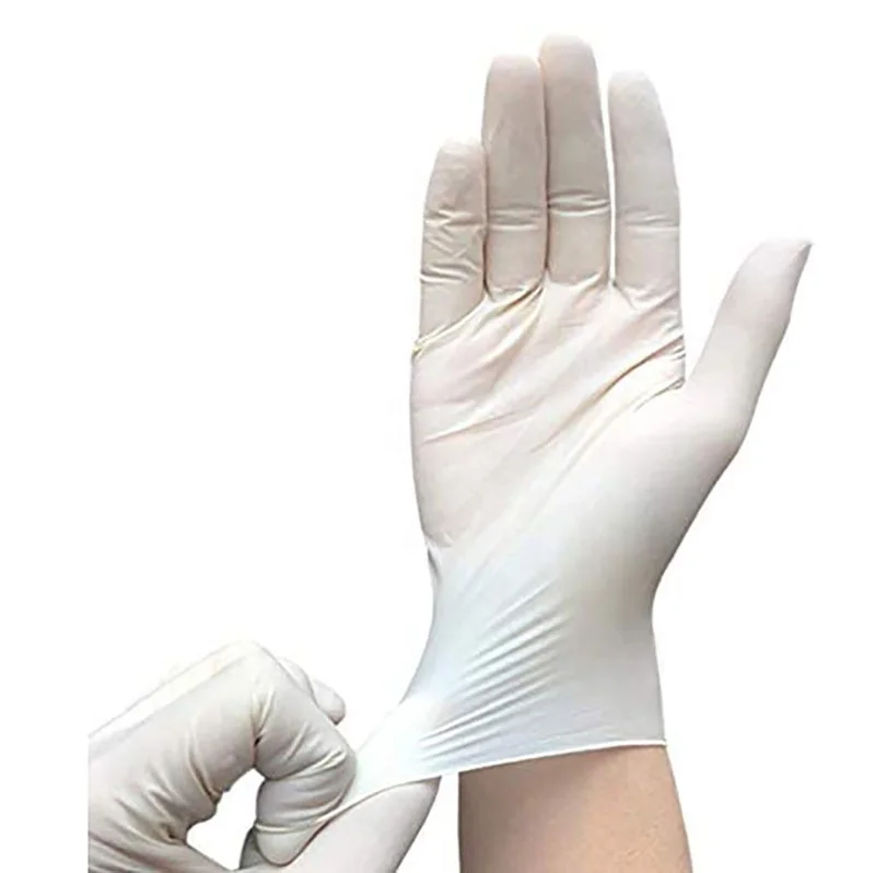 Cheap Exam guantes de nitrilo Box 4mil 6mil White Nitrile Gloves Pure Examination food disposal powder free nitrile gloves